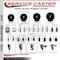 Service Caster 3.5'' Soft Rubber Swivel 1-1/8'' Expanding Stem Caster with Brake SCC-EX20S3514-SRS-TLB-118 - alternate 4